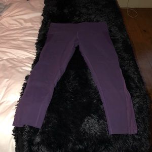 Alo Women's Purple Crop with Side Mesh Size Small